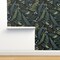 Fern Forest Black Hawaii Palapalai Dark Tropical Custom Removable Wallpaper by Spoonflower Peel & Stick Wallpaper 2FT Wide